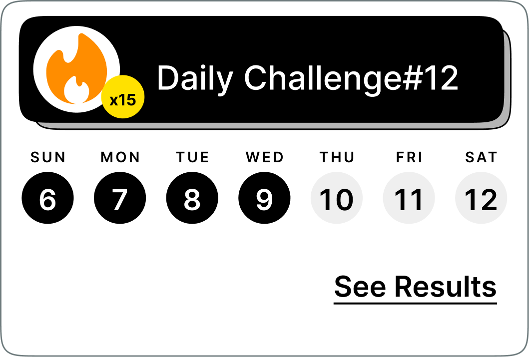 DinoCode daily challenge card