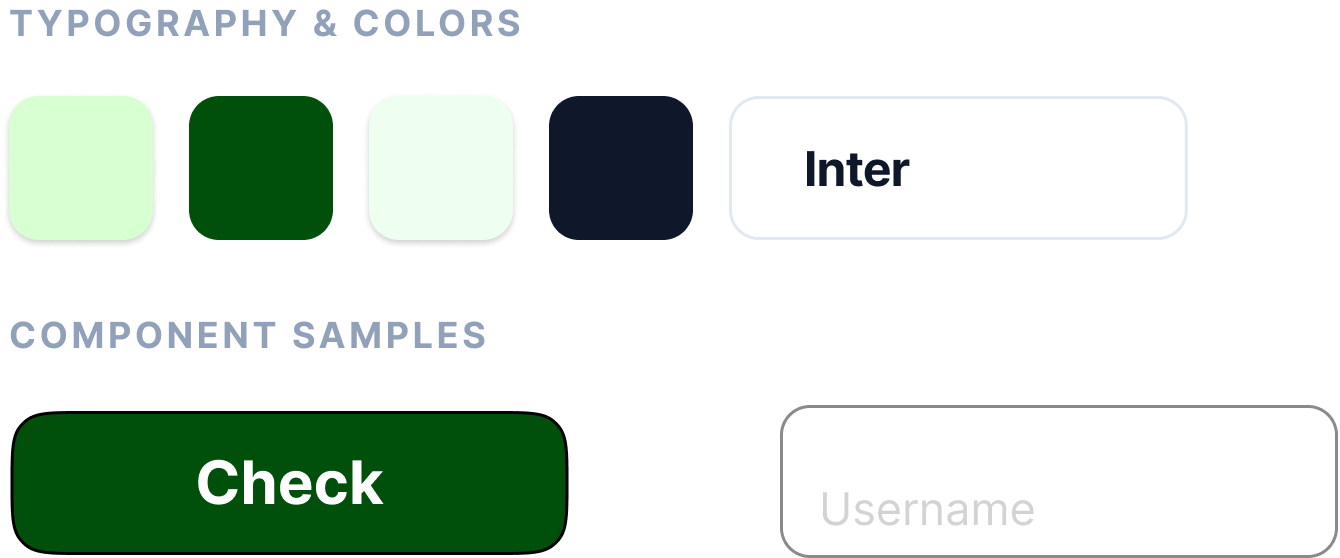 DinoCode typography and colors